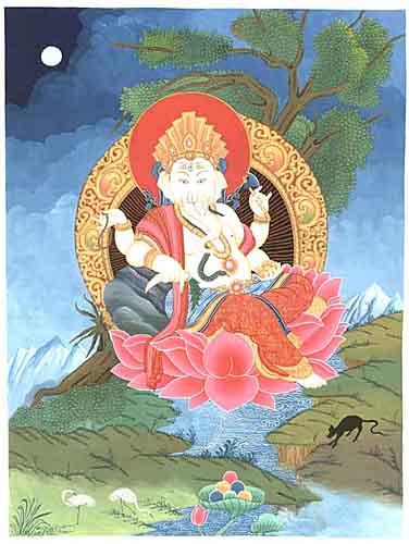 Ganesh Thangka